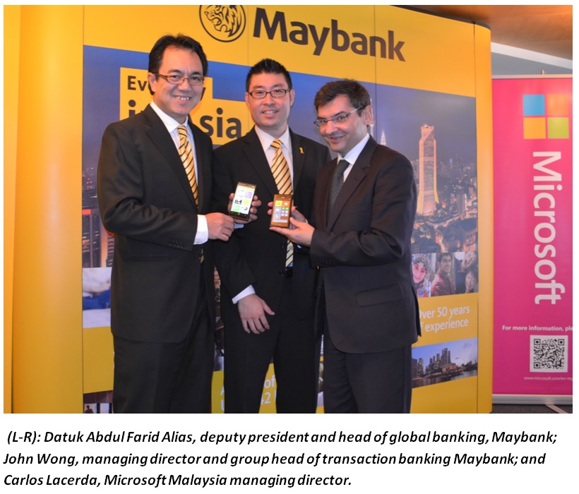 Maybank first Asean bank to launch Windows Phone 8 app