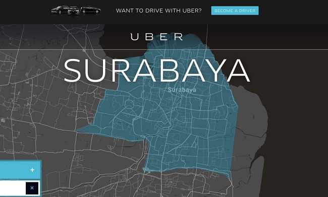 Uber masuk Surabaya