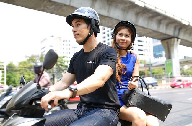 Uber rolls out motorcycle service global pilot in Bangkok