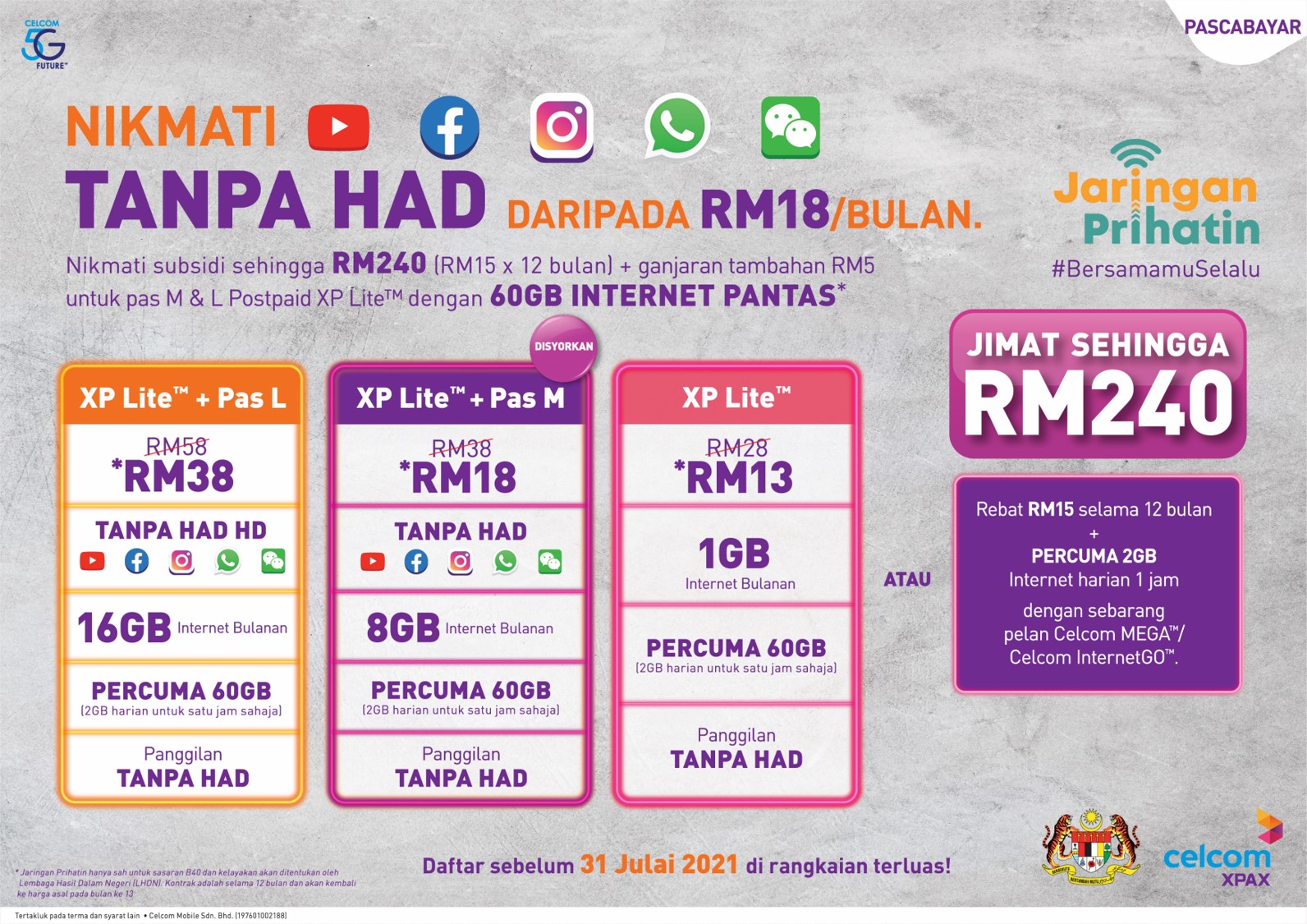 Celcom’s offers free devices, unlimited internet to B40 customers
