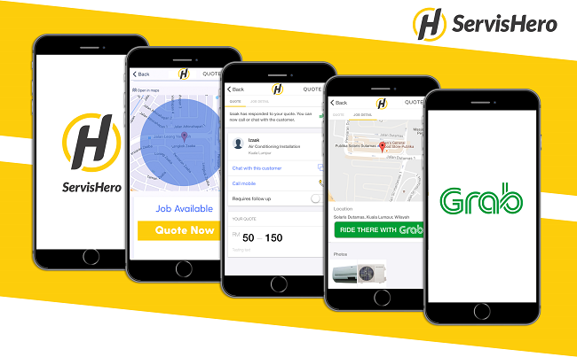 ServisHero integrates with Grab to ease transportation for local service providers