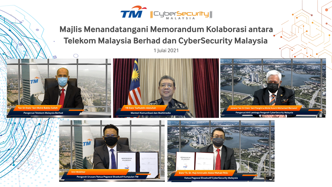 TM, Cybersecurity Malaysia in pact to strengthen national cyber security 