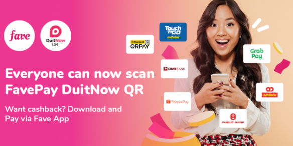 Fave Rolls out single DuitNow QR Code to spur cashless payment