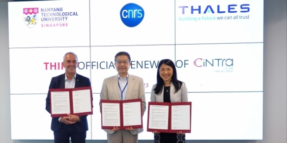 Thales deepens its research & technology commitment in Singapore with extension of joint NTU / CNRS Laboratory